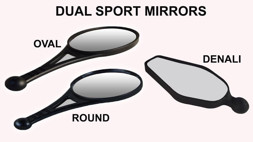 DUALSPORT MIRROR OVAL UNIVERSAL